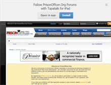 Tablet Screenshot of prisonofficer.org